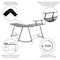 Flash Furniture 36.5 H, 71.5 W X Particleboard, Steel, Black/Black NAN-CD-22181-BK-BK-GG - alternate 3